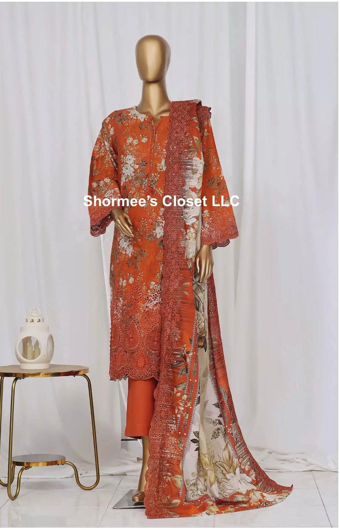 Sadabahar 3-piece Khaddar outfit